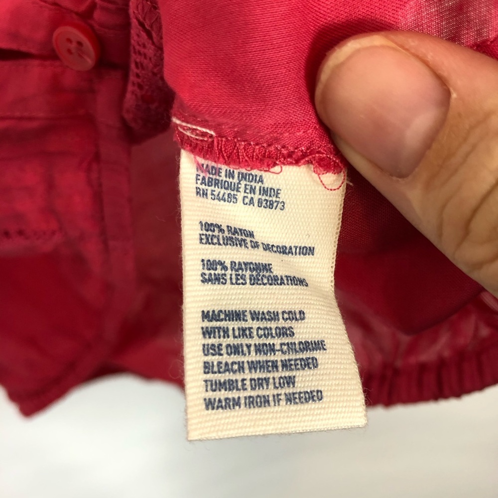 American Eagle pink long crop too EUC - Picture 3 of 4